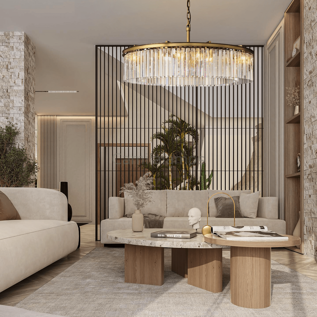 Odeon Crystal Round Chandelier 43" - Camilalamps - CA - CH2095