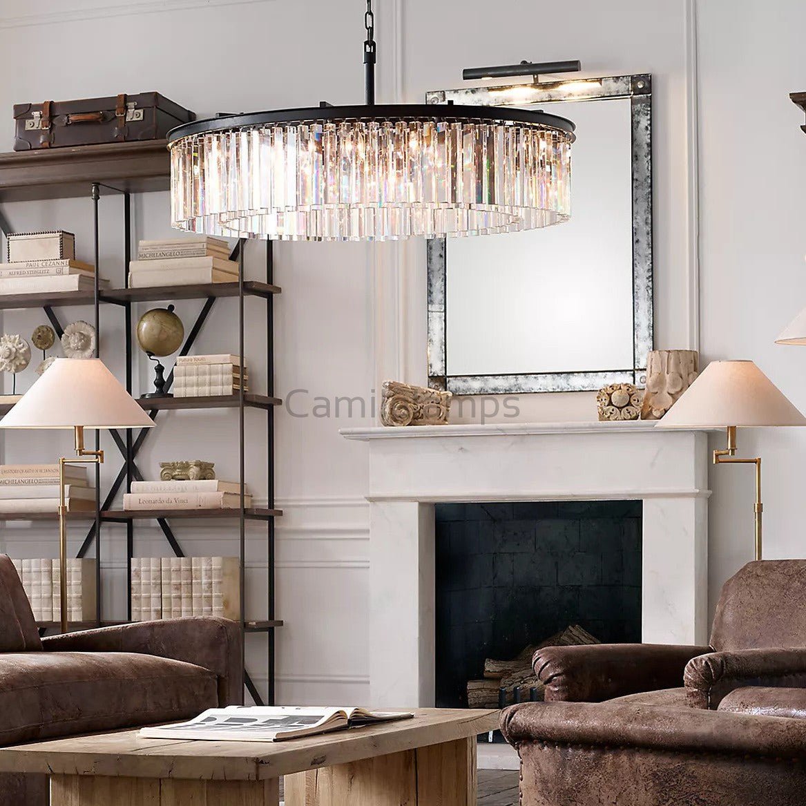 Odeon Crystal Round Chandelier 43" - Camilalamps - CA - CH2095