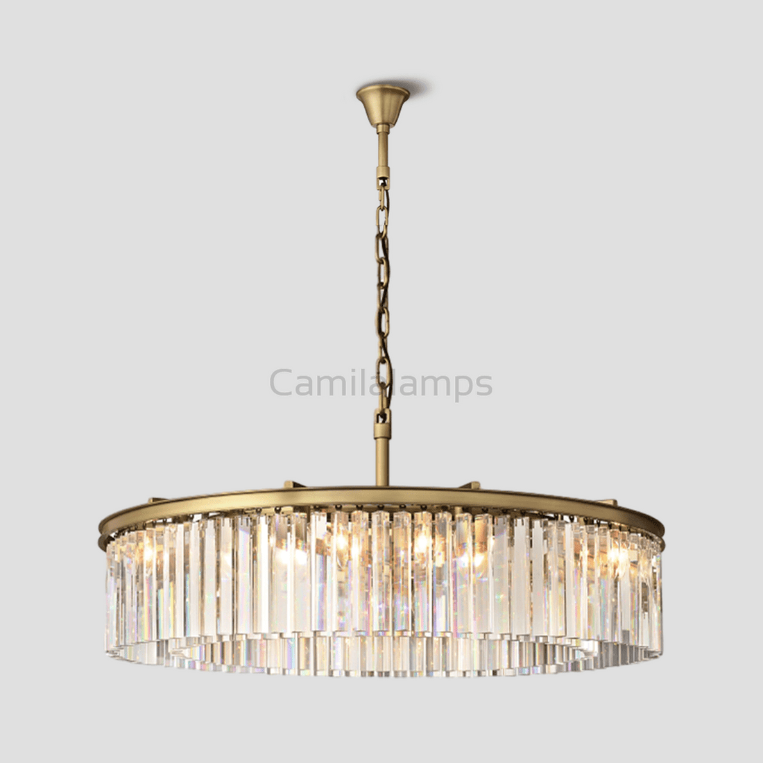 Odeon Crystal Round Chandelier 43" - Camilalamps - Ca-1CH2094