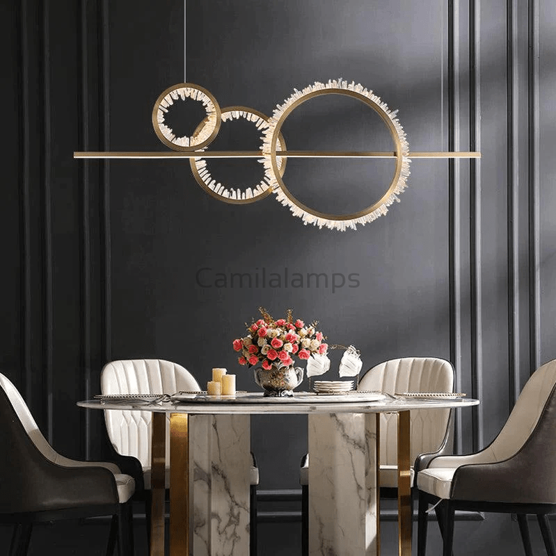 Omar Modern Rock Crystal Ring Chandelier - Camilalamps - ILM1247