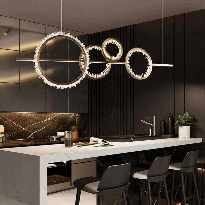 Omar Modern Rock Crystal Ring Chandelier - Camilalamps - ILC1248