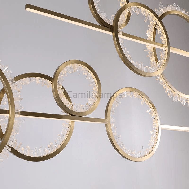 Omar Modern Rock Crystal Ring Chandelier - Camilalamps - ILM1248
