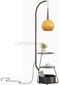 Orange Glass Lampshade floor lamp - Camilalamps - CA-OGL01