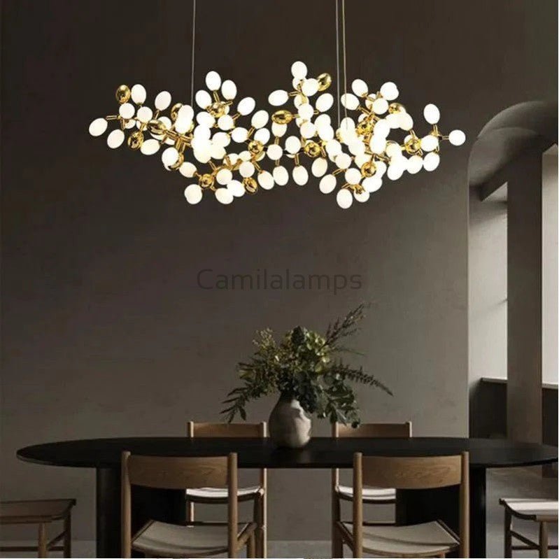 Oreste Horizontal Modern Grape Chandelier - Camilalamps - VIA - 1619