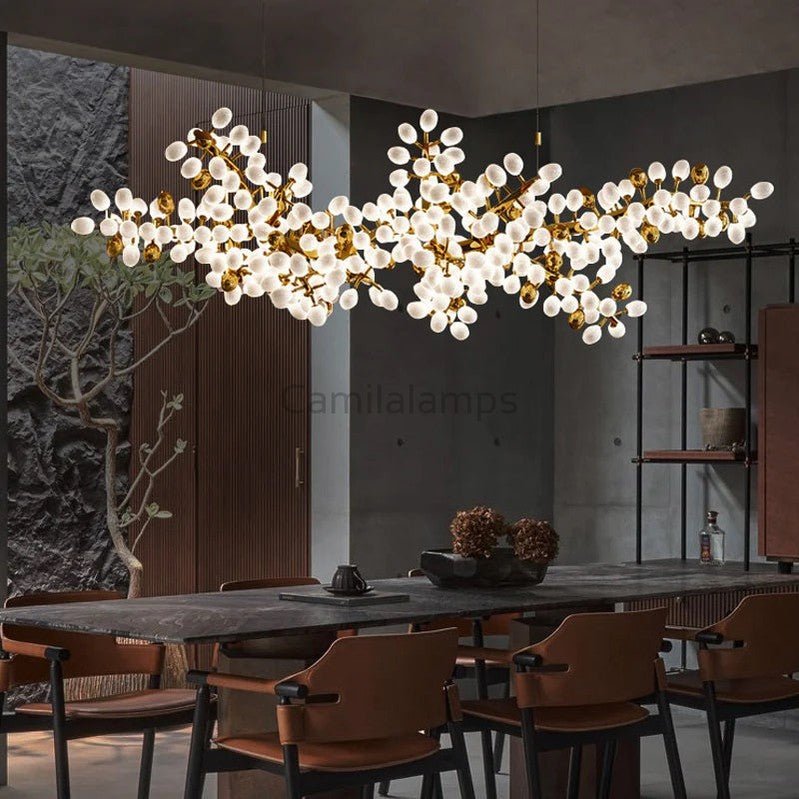Oreste Linear Modern Grape Chandelier - Camilalamps - VIA - 1616