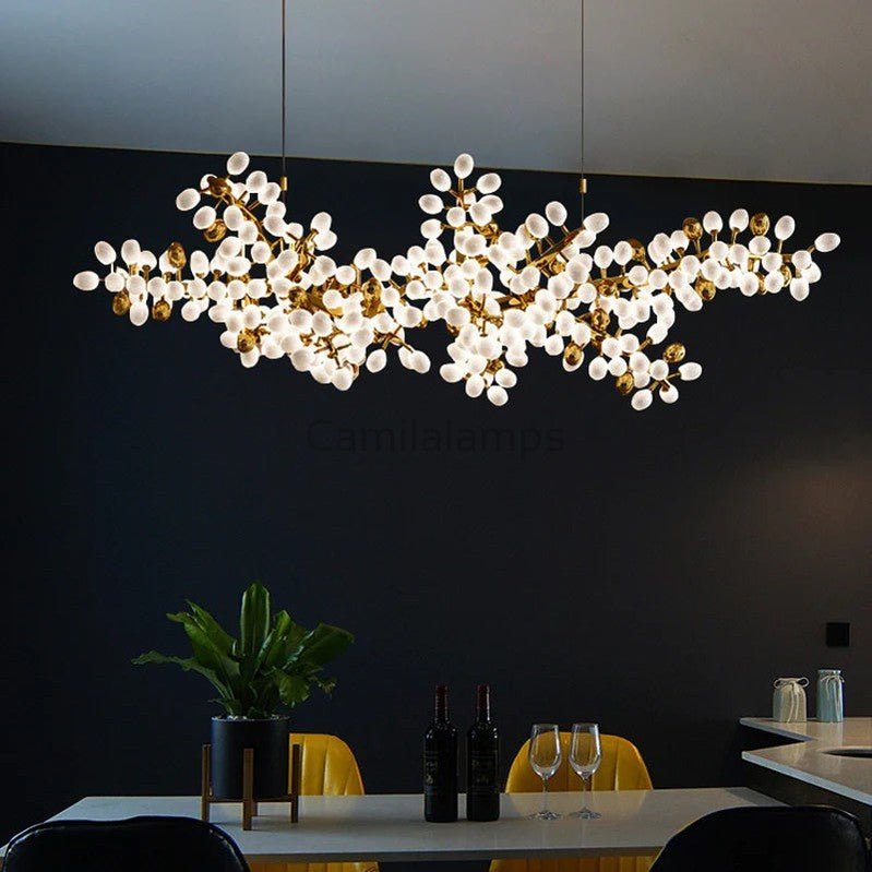 Oreste Linear Modern Grape Chandelier - Camilalamps - VIA - 1616