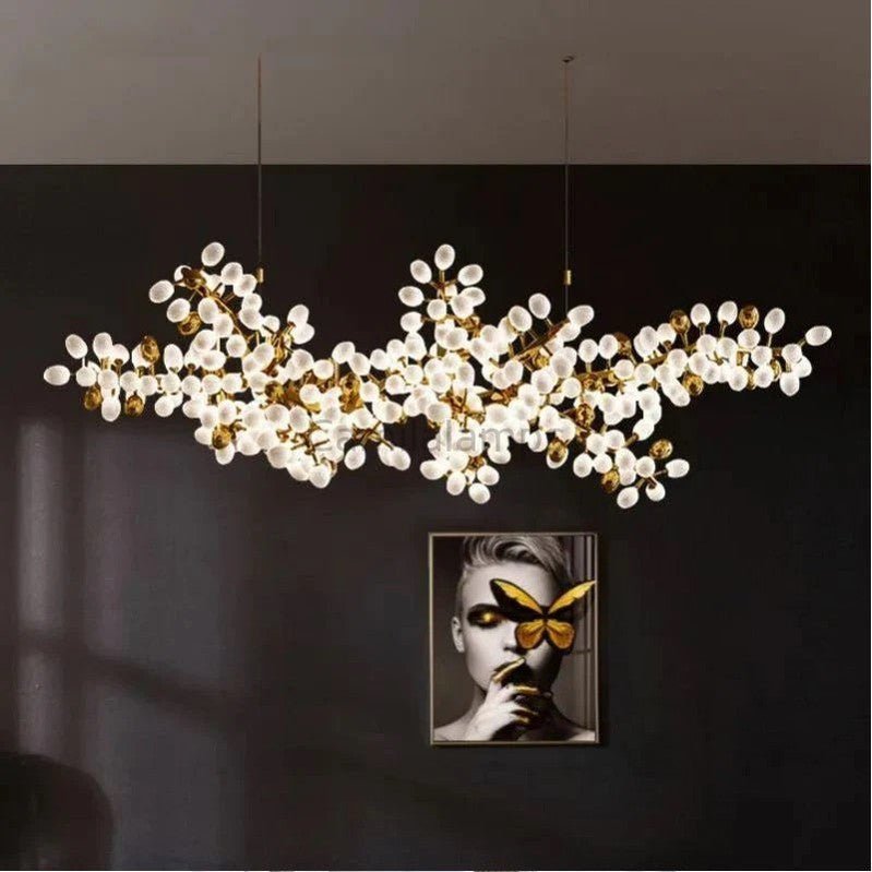 Oreste Linear Modern Grape Chandelier - Camilalamps - VIa-11616