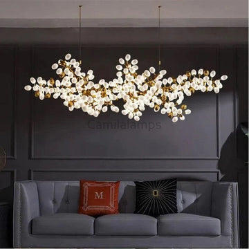 Oreste Linear Modern Grape Chandelier - Camilalamps - VIA - 1616