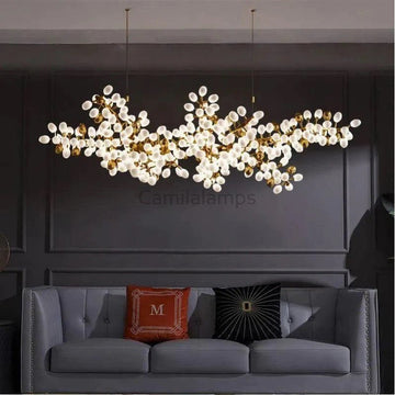 Oreste Linear Modern Grape Chandelier - Camilalamps - VIa-11616
