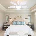 Palm Leaf Ceiling Fans with Lights Tropical Ceiling Fans 6 Speeds Reversible Wood Grain 52