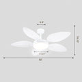 Palm Leaf Ceiling Fans with Lights Tropical Ceiling Fans 6 Speeds Reversible Wood Grain 52