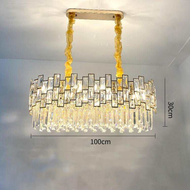 Palo clear Linear Chandelier for Kitchen Island - Camilalamps - CA - A - 391