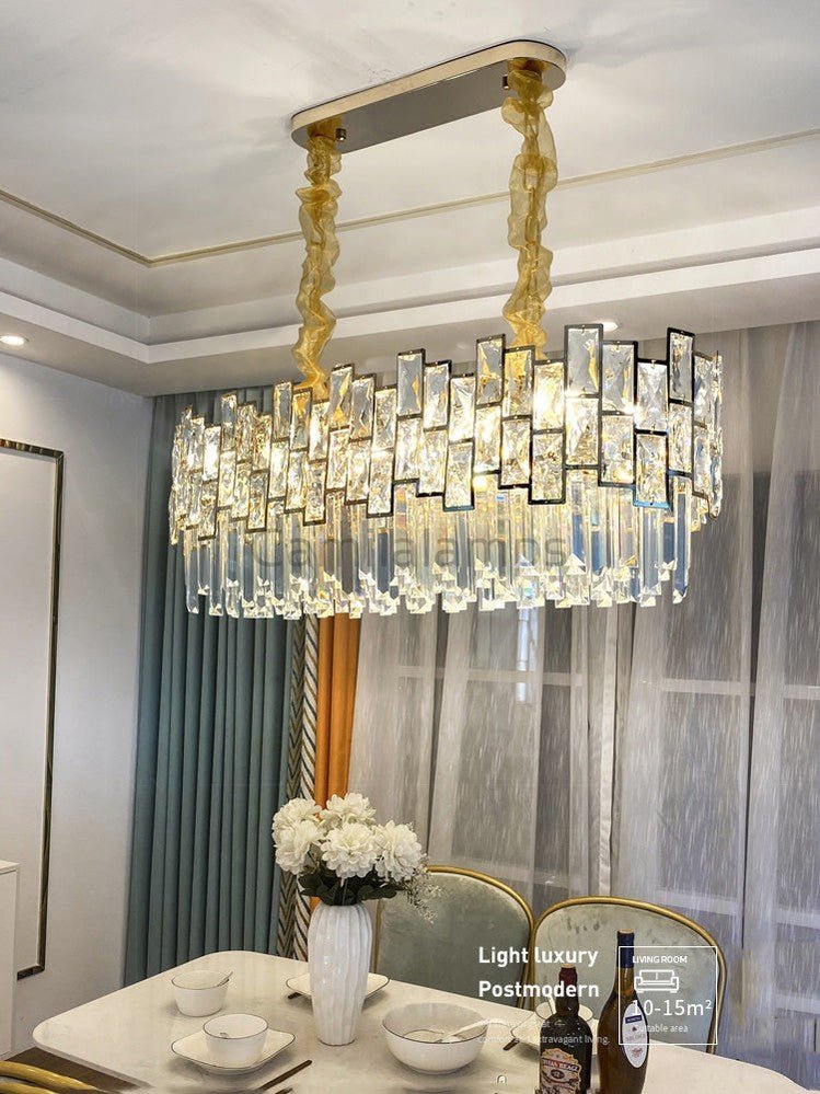 Palo clear Linear Chandelier for Kitchen Island - Camilalamps - Ca-1a-1394