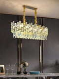 Palo clear Linear Chandelier for Kitchen Island - Camilalamps - CA - A - 394