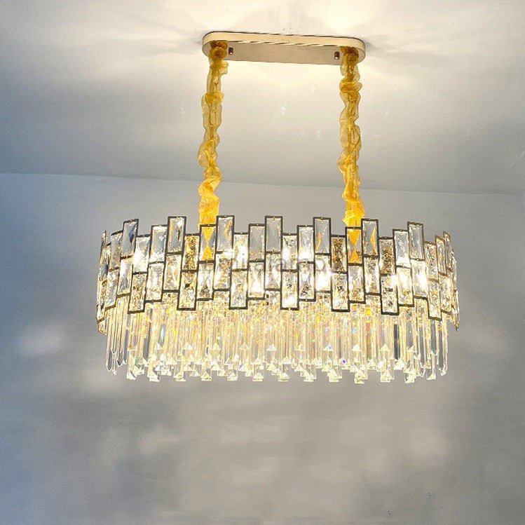 Palo clear Linear Chandelier for Kitchen Island - Camilalamps - CA - A - 394