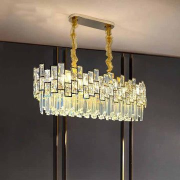 Palo clear Linear Chandelier for Kitchen Island - Camilalamps - Ca-1a-1391