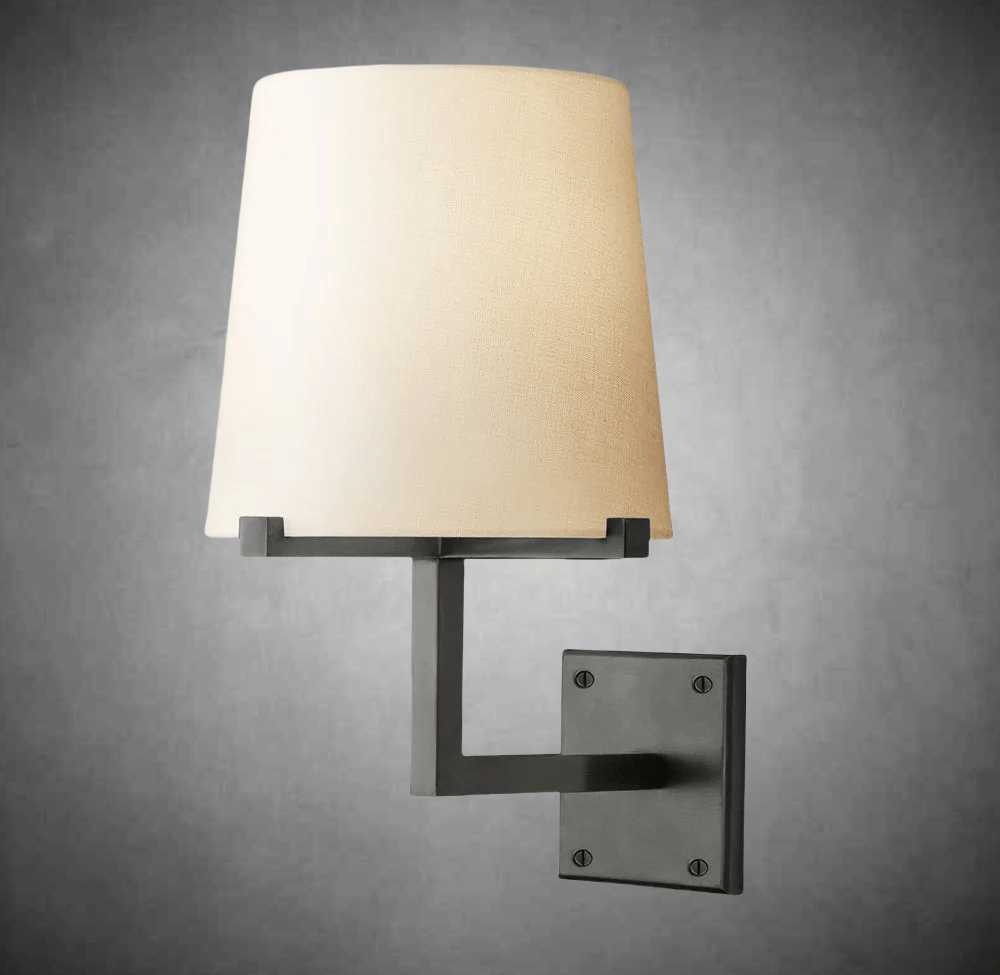 Paricia Fabric Shade Grand Sconce - Camilalamps - CAARHWS - 2561179