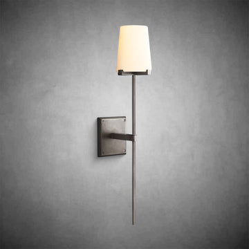 Paricia Fabric Shade Torch Sconce - Camilalamps - CAARHWS - 2561176