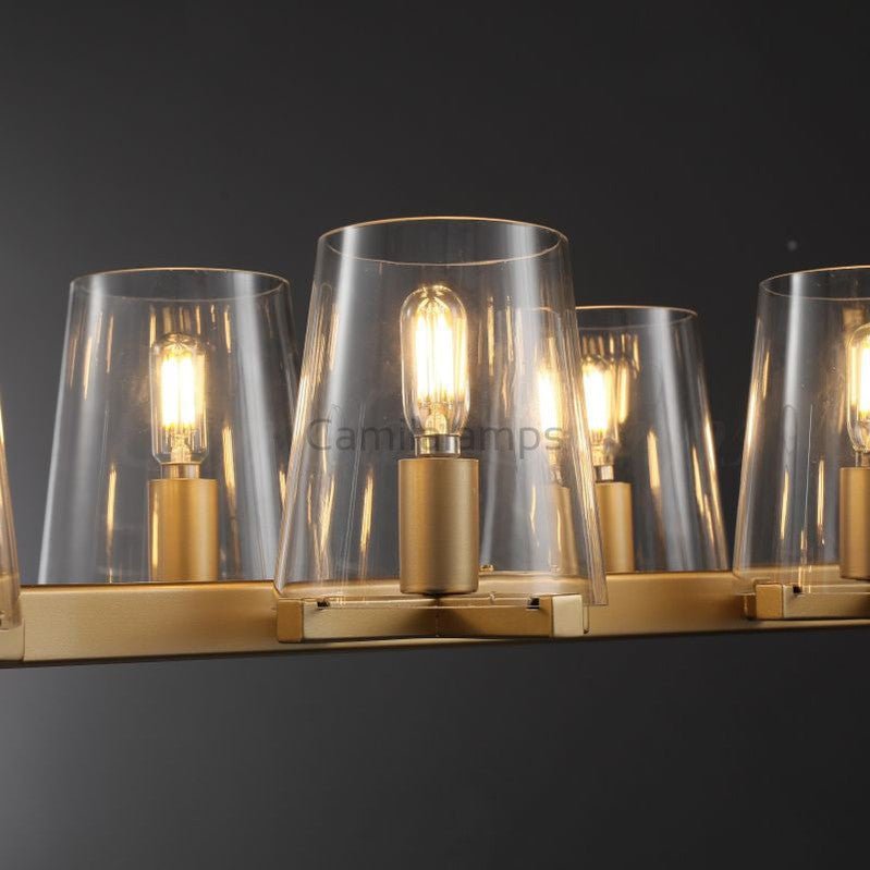 Paricia Glass Linear Chandelier 49", 60” - Camilalamps - CAM1587