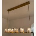Paricia Glass Linear Chandelier 49