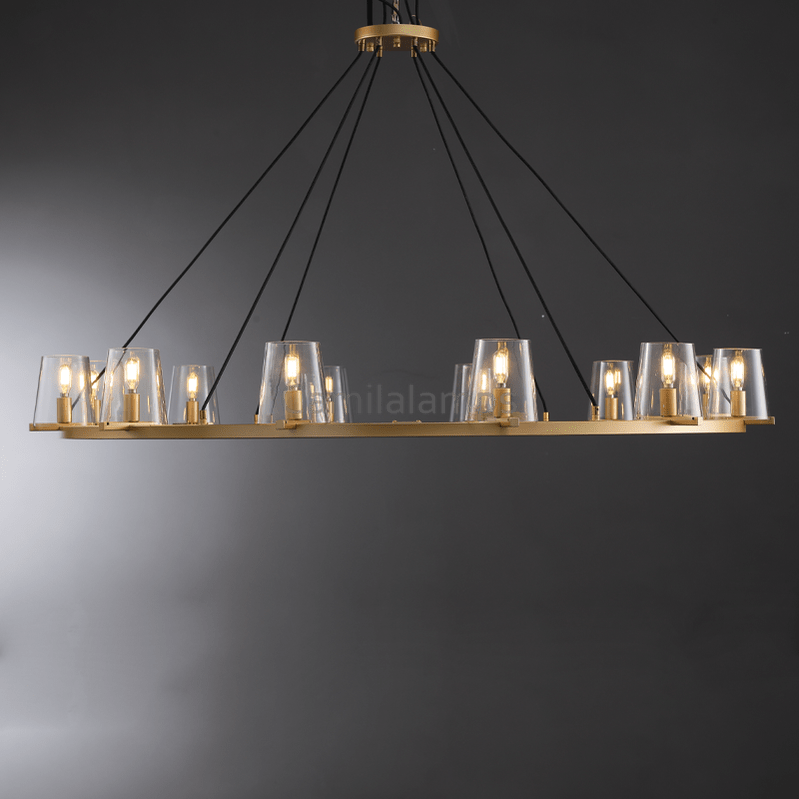 Paricia Glass Round Chandelier 36", 48", 60" - Camilalamps - CAM1608