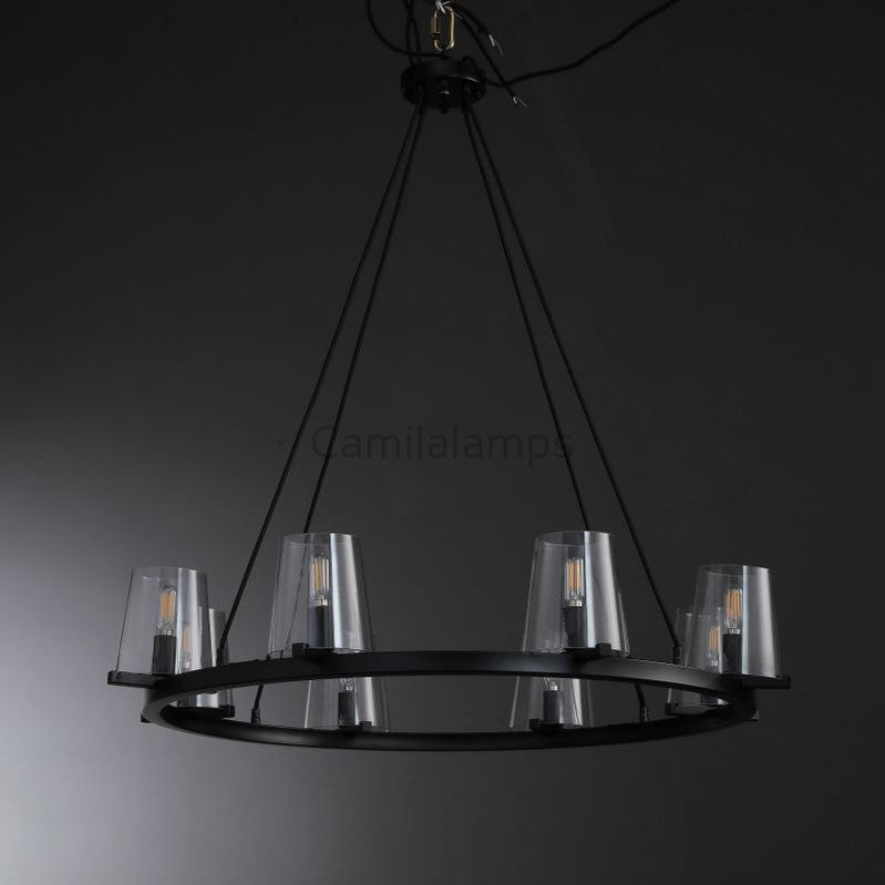 Paricia Glass Round Chandelier 36", 48", 60" - Camilalamps - CAM1608