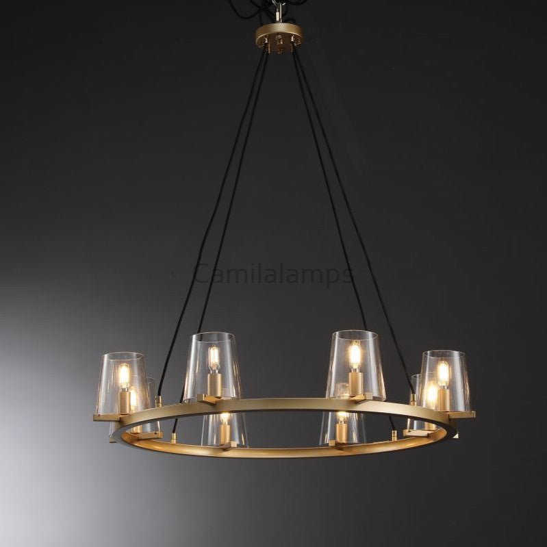 Paricia Glass Round Chandelier 36", 48", 60" - Camilalamps - CAM1601