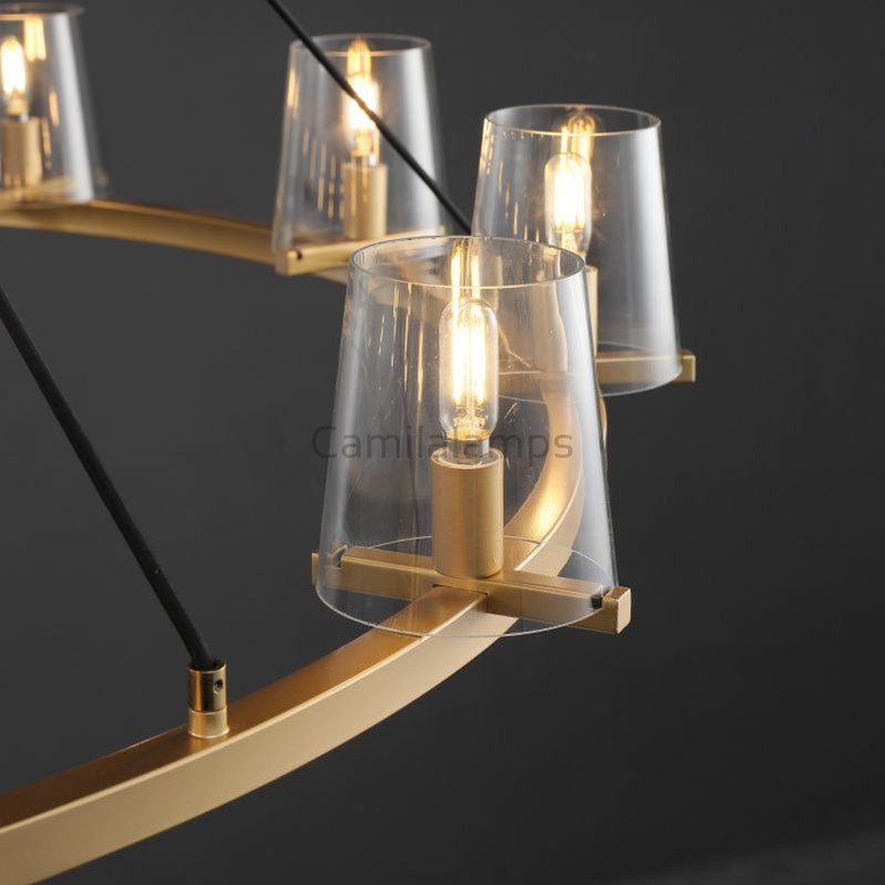 Paricia Glass Round Chandelier 36", 48", 60" - Camilalamps - CAM1608