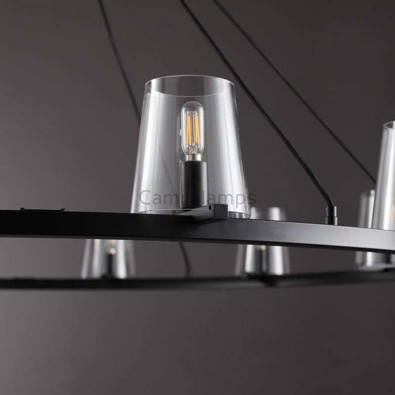 Paricia Glass Round Chandelier 36", 48", 60" - Camilalamps - CAM1608