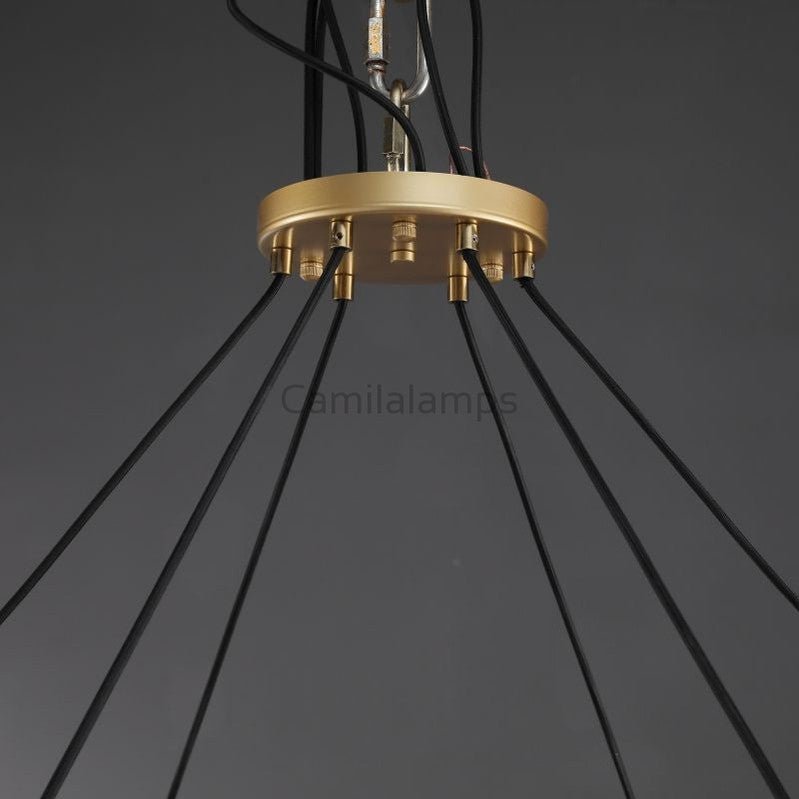 Paricia Glass Round Chandelier 36", 48", 60" - Camilalamps - CAM1608
