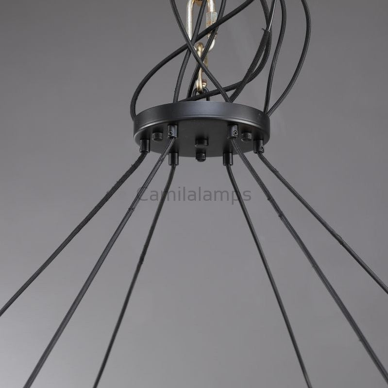 Paricia Glass Round Chandelier 36", 48", 60" - Camilalamps - CAM1608