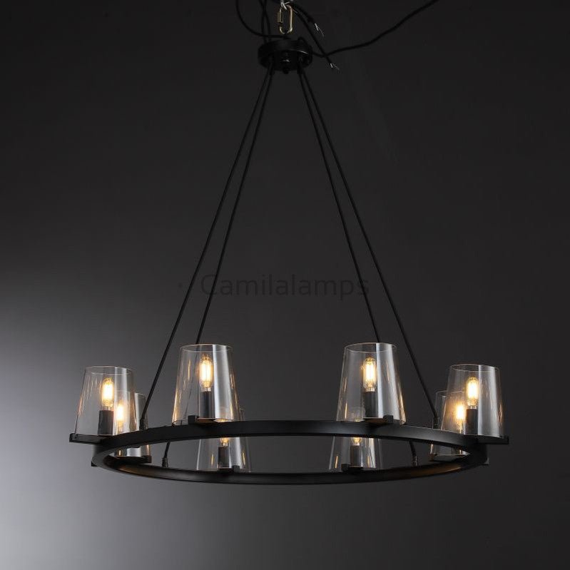 Paricia Glass Round Chandelier 36", 48", 60" - Camilalamps - CAM1602