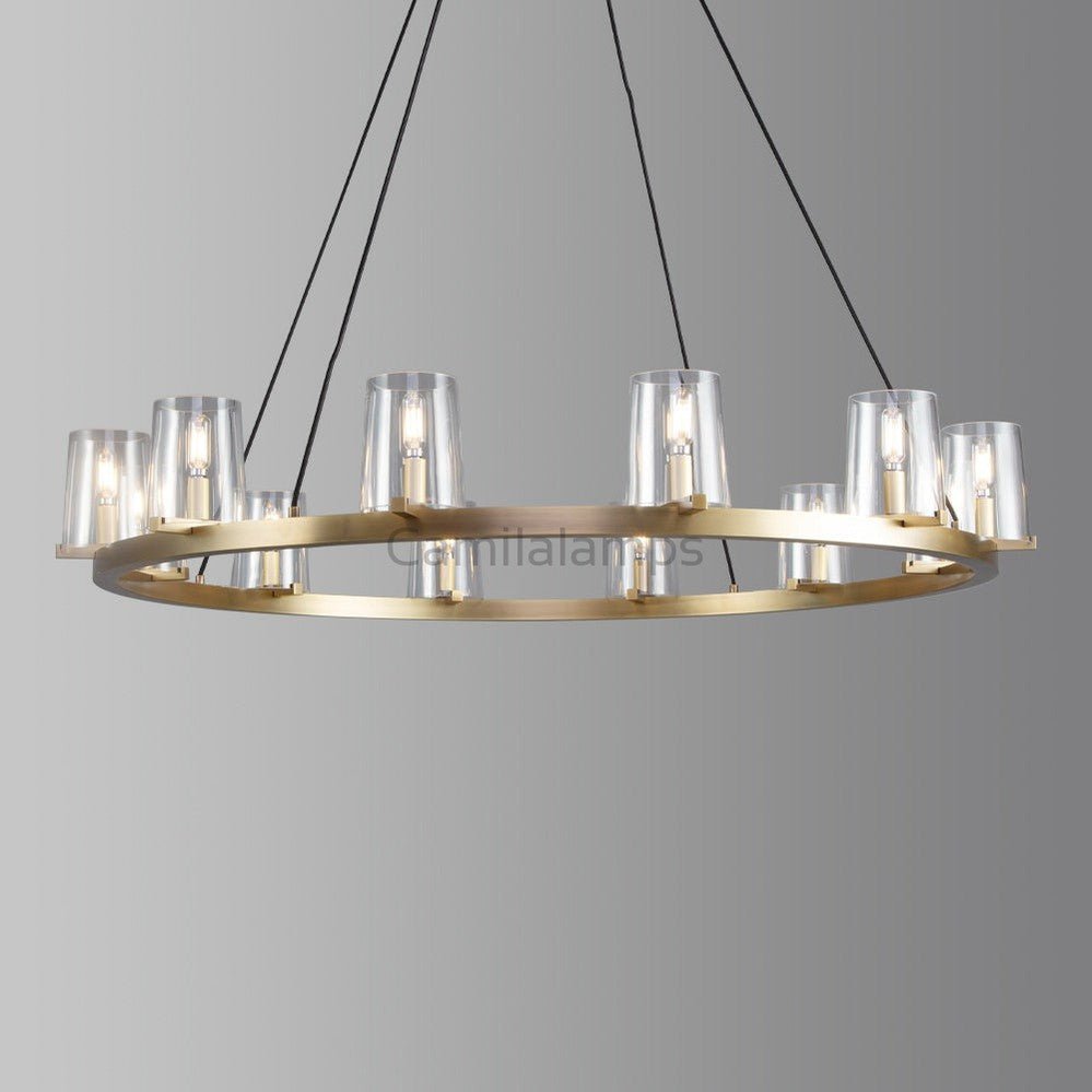 Paricia Glass Round Chandelier 36", 48", 60" - Camilalamps - CAM1604