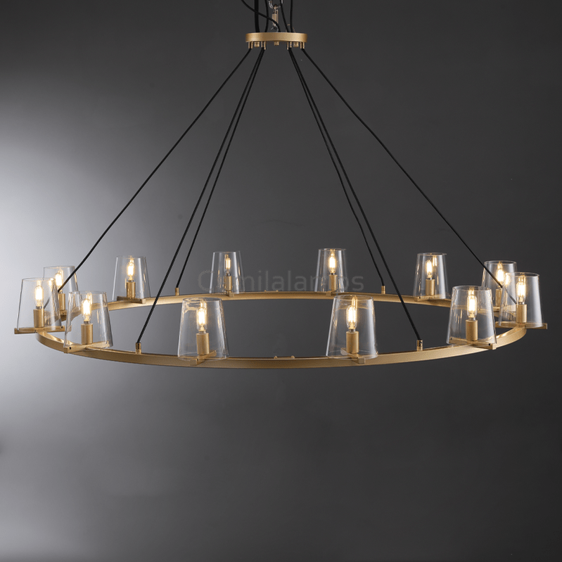 Paricia Glass Round Chandelier 36", 48", 60" - Camilalamps - CAM1607