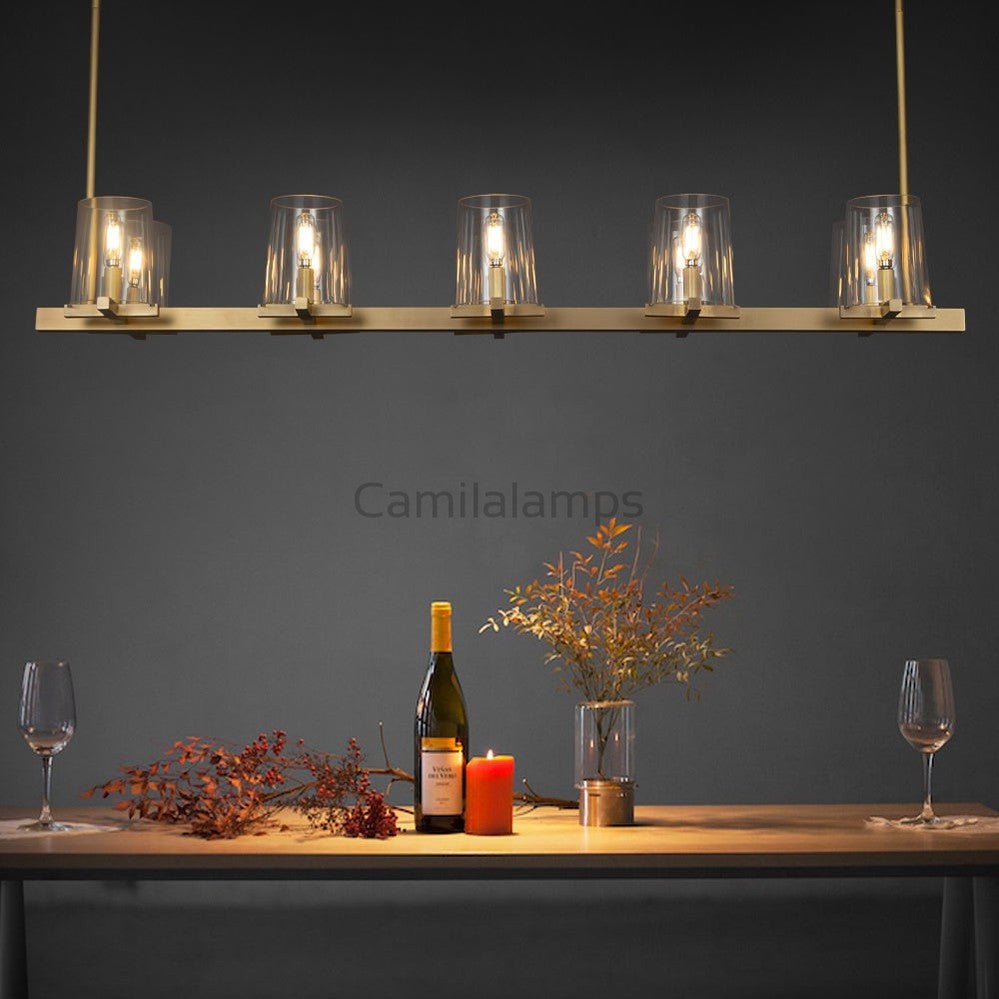 Paricia Modern Linear Chandelier 49", 60" - Camilalamps - CA-BX-1