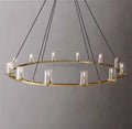 Pauillac Clear Glass Round Chandelier - Camilalamps - EDC-1