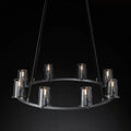 Pauillac Clear Glass Round Chandelier - Camilalamps - EDC-1