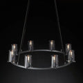 Pauillac Clear Glass Round Chandelier - Camilalamps - EDC-11