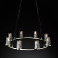 Pauillac Clear Glass Round Chandelier - Camilalamps - EDC-11