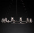 Pauillac Clear Glass Round Chandelier - Camilalamps - EDC-1