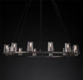 Pauillac Clear Glass Round Chandelier - Camilalamps - EDC-11
