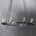 Pauillac Clear Glass Round Chandelier - Camilalamps - EDC-11
