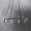 Pauillac Clear Glass Round Chandelier - Camilalamps - EDC-11