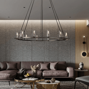 Paricia Glass Round Chandelier 36", 48", 60" - Camilalamps - CAM1608