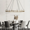 Paricia Glass Round Chandelier 36