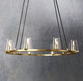 Pauillac Clear Glass Round Chandelier - Camilalamps - EDC-11