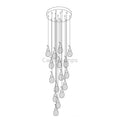 Peary multi - head brass chandelier - Camilalamps - Ca-1Peary-103