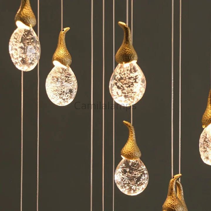 Peary multi - head brass chandelier - Camilalamps - Ca-1Peary-101