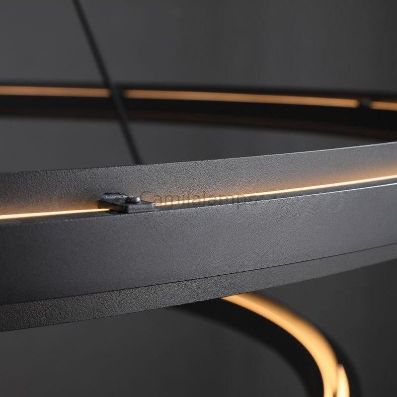 Peral Modern Black Upscale Chandelier - Camilalamps - CAM1190