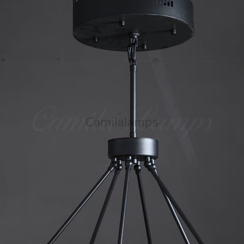 Peral Modern Black Upscale Chandelier - Camilalamps - CAM1190